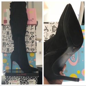 Over the knee stiletto boots
